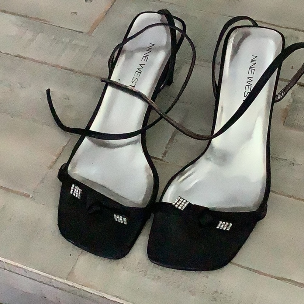 Sexy Black satin New West dress shoe
